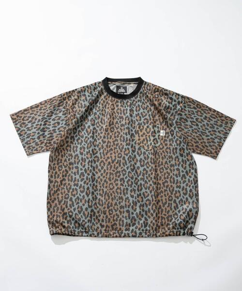 MAGIC NUMBER(マジック ナンバー)の「MAGIC NUMBER MESH LEOPARD T-SHIRTS(Tシャツ/カットソー・メンズ・ブラウン・MEDIUM/LARGE)」の1枚目の写真