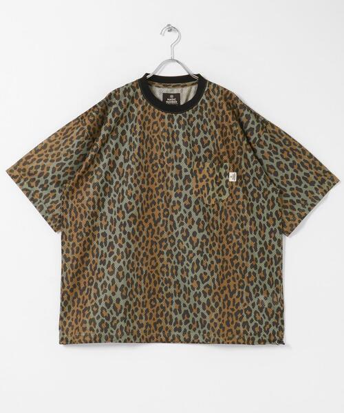 MAGIC NUMBER(マジック ナンバー)の「MAGIC NUMBER MESH LEOPARD T-SHIRTS(Tシャツ/カットソー・メンズ・ブラウン・MEDIUM/LARGE)」の2枚目の写真