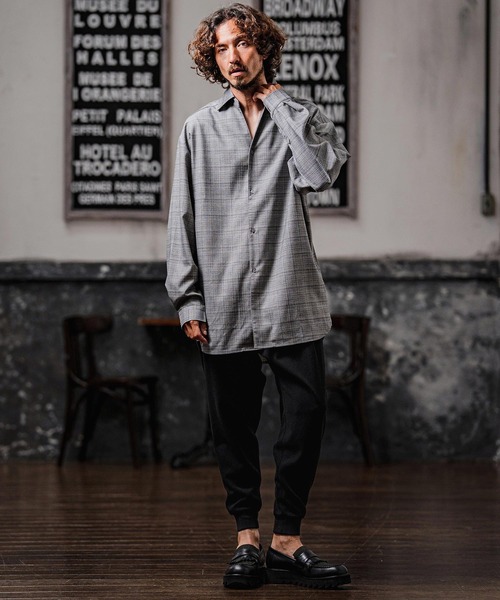 CAMBIO(カンビオ)の「mp15106-Brushed Tuck Slub Jogger Pants ジョガーパンツ(A71326cmb)(その他パンツ・メンズ・ベージュ/ブラック/チャコール/ブラウン・L/M/S)」の8枚目の写真