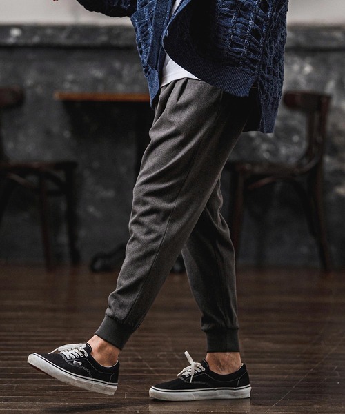 CAMBIO(カンビオ)の「mp15106-Brushed Tuck Slub Jogger Pants ジョガーパンツ(A71326cmb)(その他パンツ・メンズ・ベージュ/ブラック/チャコール/ブラウン・L/M/S)」の10枚目の写真