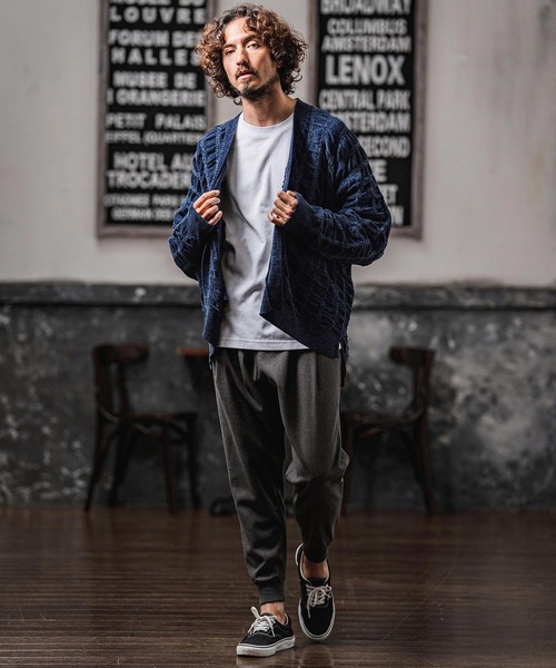 CAMBIO(カンビオ)の「mp15106-Brushed Tuck Slub Jogger Pants ジョガーパンツ(A71326cmb)(その他パンツ・メンズ・ベージュ/ブラック/チャコール/ブラウン・L/M/S)」の13枚目の写真