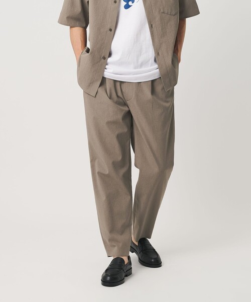 BEAUTY&YOUTH UNITED ARROWS（ビューティーアンドユースユナイテッドアローズ）の「KOMATSU PACK トロピカル 1P テーパード イージー パンツ NO.6 ストレッチ 吸水速乾 UVカット セットアップ対応（その他パンツ・メンズ・ダークグレー/ベージュ/ブラック・L/S/M/XL）」の12枚目の写真