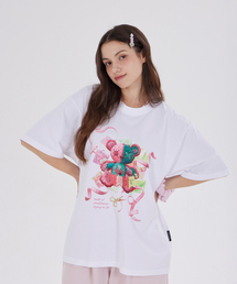 FUNCT STUDDED BEARS T-SHIRT(WHITE)