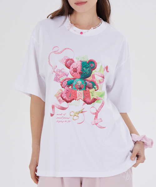DYSFUNCT(ディスファンクト)の「FUNCT STUDDED BEARS T-SHIRT(WHITE)(Tシャツ/カットソー・レディース・その他・SMALL/MEDIUM/LARGE)」の3枚目の写真
