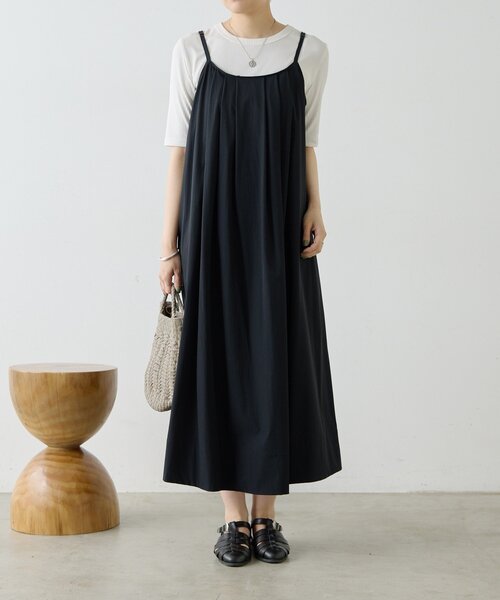 ear PAPILLONNER（イアパピヨネ）の「キャミワンピース【SUM1 STYLE】（ワンピース・レディース・ブラック・FREE）」の2枚目の写真