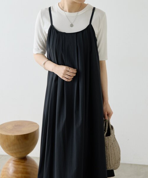 ear PAPILLONNER（イアパピヨネ）の「キャミワンピース【SUM1 STYLE】（ワンピース・レディース・ブラック・FREE）」の5枚目の写真
