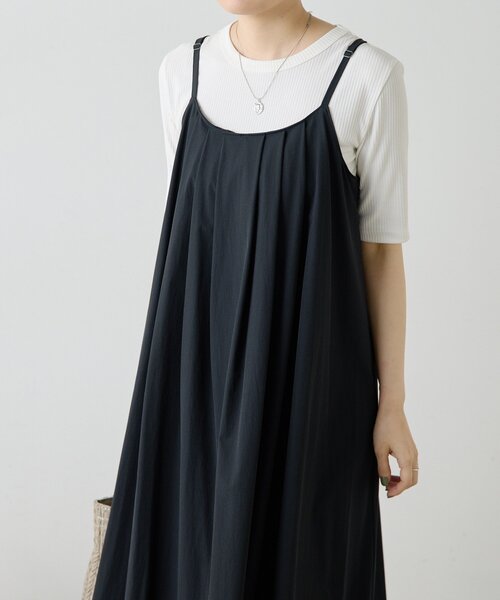 ear PAPILLONNER（イアパピヨネ）の「キャミワンピース【SUM1 STYLE】（ワンピース・レディース・ブラック・FREE）」の6枚目の写真