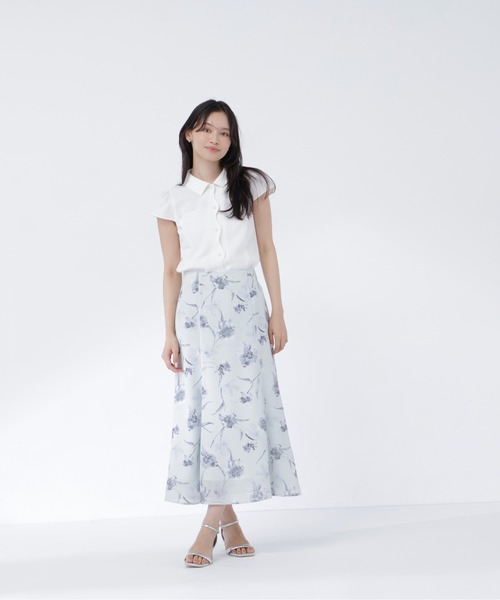 NATURAL BEAUTY BASIC(ナチュラルビューティーベーシック)の「フラワープリントスカート(スカート・レディース・グリーン系その他/ベージュ系その他・MEDIUM/P/S)」の12枚目の写真
