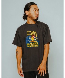 BIG MIKE ビッグマイク / バーガーショップ ロゴ 半袖プリント Tシャツ / 102628401
