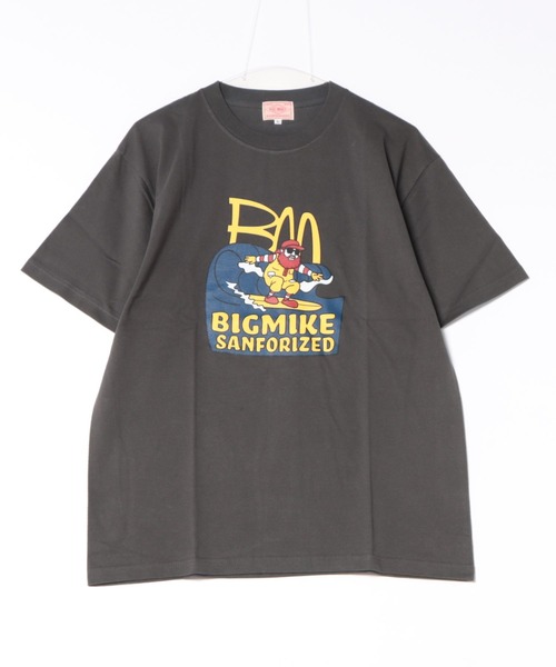 BIG MIKE（ビッグマイク）の「BIG MIKE ビッグマイク / バーガーショップ ロゴ 半袖プリント Tシャツ / 102628401（Tシャツ/カットソー・メンズ・スミクロ/ホワイト/サンドベージュ・X-LARGE/LARGE）」の6枚目の写真
