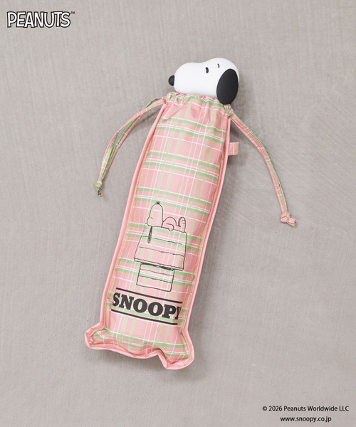 LOWRYS FARM(ローリーズファーム)の「【SNOOPY】miniカサ 647134/GOODS(折りたたみ傘・レディース・ピンク/ブラック・FREE)」の2枚目の写真