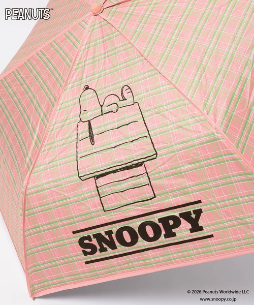 LOWRYS FARM(ローリーズファーム)の「【SNOOPY】miniカサ 647134/GOODS(折りたたみ傘・レディース・ピンク/ブラック・FREE)」の8枚目の写真