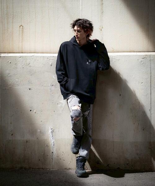 gibous(ギボス)の「gibous/ギボス/G hoodie(パーカー・レディース・グレー/ブラック・F)」の5枚目の写真