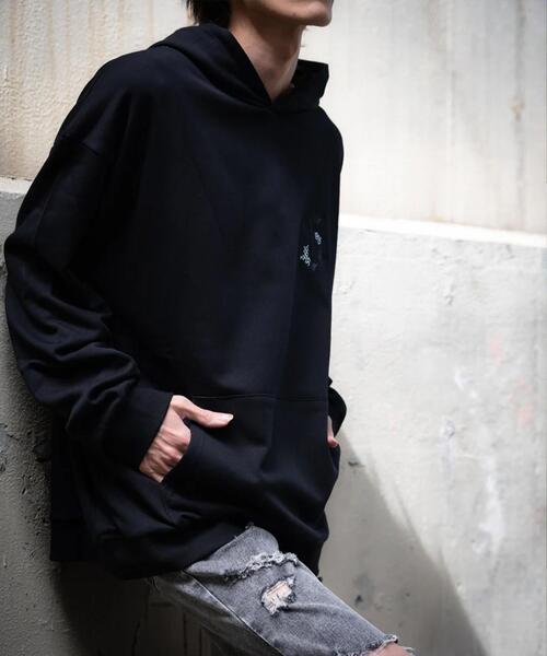 gibous(ギボス)の「gibous/ギボス/G hoodie(パーカー・レディース・グレー/ブラック・F)」の6枚目の写真