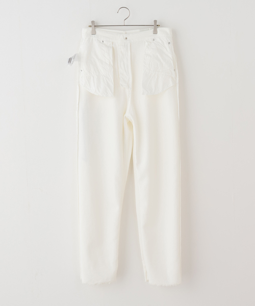 journal standard L'essage（ジャーナルスタンダードレサージュ）の「DARKPARK/ダークパーク LISA - SCARF ADORNED LOOSE FIT パンツ（デニムパンツ・レディース・ホワイト・26/25/24）」の12枚目の写真