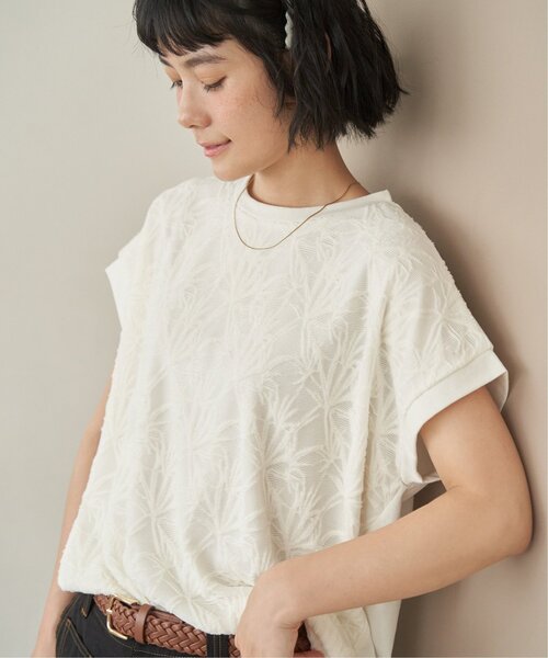 LBC(エルビーシー)の「【プチプラ★1990円】フロントレース切り替えプルオーバー(Tシャツ/カットソー・レディース・オフホワイト/ミント/ネイビー/グレイッシュベージュ・L/M)」の17枚目の写真