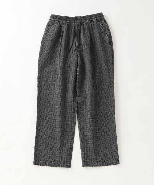 JOURNAL STANDARD relume(ジャーナルスタンダード レリューム)の「ガーメントダイ サッカーチェック イージーパンツ(その他パンツ・メンズ・ネイビー/ブラック/ブラウン・LARGE/MEDIUM)」の11枚目の写真