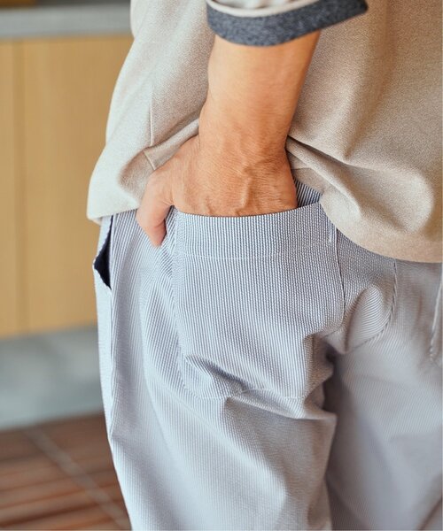 ikka(イッカ)の「【接触冷感】シアサッカーパンツ(その他パンツ・メンズ・ブラウン/ブルー/チャコール・M/L/XL/S)」の7枚目の写真