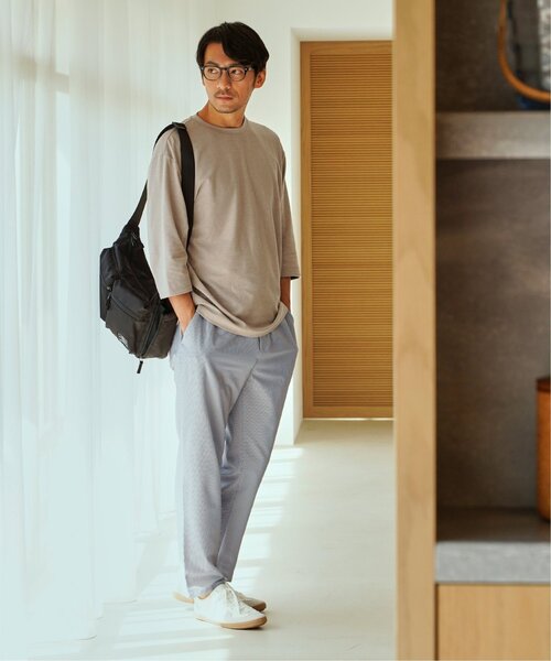 ikka(イッカ)の「【接触冷感】シアサッカーパンツ(その他パンツ・メンズ・ブラウン/ブルー/チャコール・M/L/XL/S)」の12枚目の写真