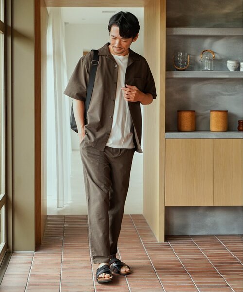 ikka(イッカ)の「【接触冷感】シアサッカーパンツ(その他パンツ・メンズ・ブラウン/ブルー/チャコール・M/L/XL/S)」の21枚目の写真