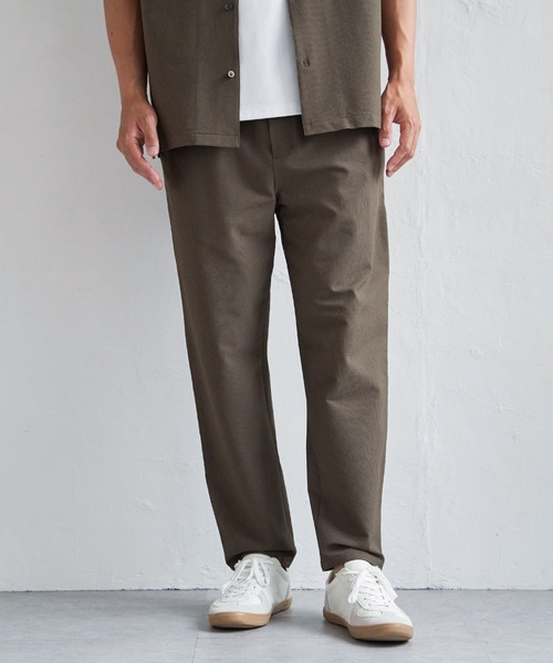 ikka(イッカ)の「【接触冷感】シアサッカーパンツ(その他パンツ・メンズ・ブラウン/ブルー/チャコール・M/L/XL/S)」の2枚目の写真
