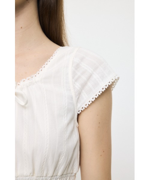MOUSSY(マウジー)の「COTTON LACE MINI ドレス(ワンピース・レディース・ブラック/ネイビー/ホワイト・1/2)」の14枚目の写真