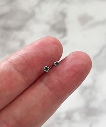 YU-KA:ミニスクエアピアス mini square design pierce