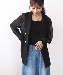 カラミメッシュダブルジャケット