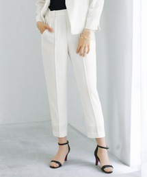 WHITE JOOLA（ホワイトジョーラ）の「【 ラクして整うカセット服 】 さらさらオックス・テーパードパンツ（スーツパンツ）」