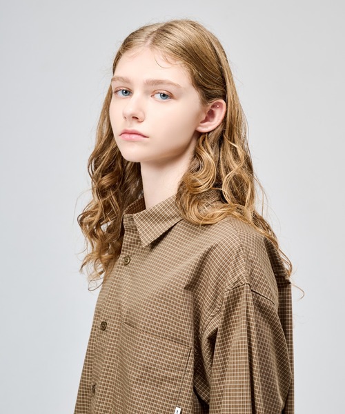 WETTEMPT(ウィテンプト)の「MICRO CHECK L/S SHIRT / マイクロチェックL/Sシャツ(シャツ/ブラウス・メンズ・ブルー/ネイビー/ブラウン・SMALL/MEDIUM/LARGE)」の9枚目の写真