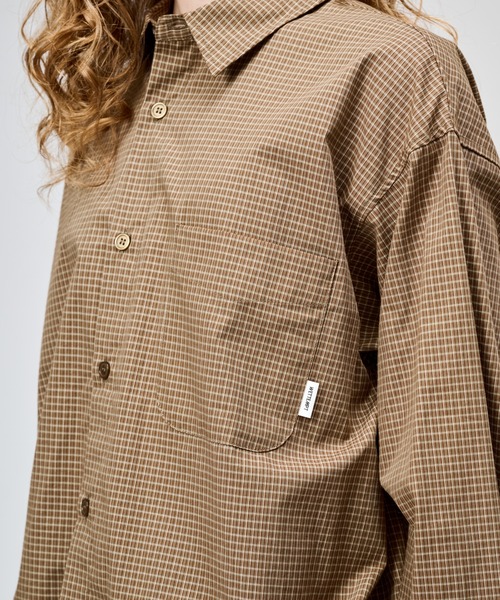 WETTEMPT(ウィテンプト)の「MICRO CHECK L/S SHIRT / マイクロチェックL/Sシャツ(シャツ/ブラウス・メンズ・ブルー/ネイビー/ブラウン・SMALL/MEDIUM/LARGE)」の10枚目の写真