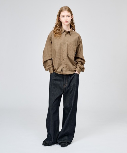 WETTEMPT(ウィテンプト)の「MICRO CHECK L/S SHIRT / マイクロチェックL/Sシャツ(シャツ/ブラウス・メンズ・ブルー/ネイビー/ブラウン・SMALL/MEDIUM/LARGE)」の14枚目の写真