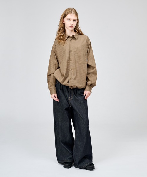 WETTEMPT(ウィテンプト)の「MICRO CHECK L/S SHIRT / マイクロチェックL/Sシャツ(シャツ/ブラウス・メンズ・ブルー/ネイビー/ブラウン・SMALL/MEDIUM/LARGE)」の15枚目の写真