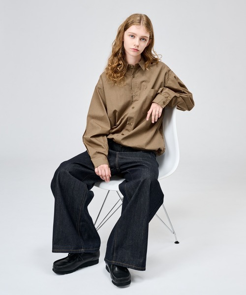 WETTEMPT(ウィテンプト)の「MICRO CHECK L/S SHIRT / マイクロチェックL/Sシャツ(シャツ/ブラウス・メンズ・ブルー/ネイビー/ブラウン・SMALL/MEDIUM/LARGE)」の16枚目の写真