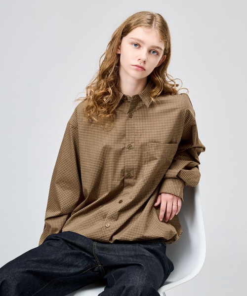 WETTEMPT(ウィテンプト)の「MICRO CHECK L/S SHIRT / マイクロチェックL/Sシャツ(シャツ/ブラウス・メンズ・ブルー/ネイビー/ブラウン・SMALL/MEDIUM/LARGE)」の19枚目の写真