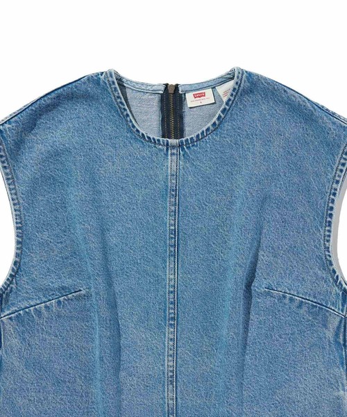 Levi's(リーバイス)の「Levi's/リーバイス デニムTシャツ(Tシャツ/カットソー・レディース・インディゴブルー・XS/M/S)」の6枚目の写真