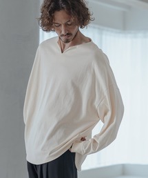 Magine（マージン）の「mlt5773-Heavyweight Open-End Jersey Key Neck T-Shirt キーネックTシャツ(MGN-263-027)（Tシャツ/カットソー）」