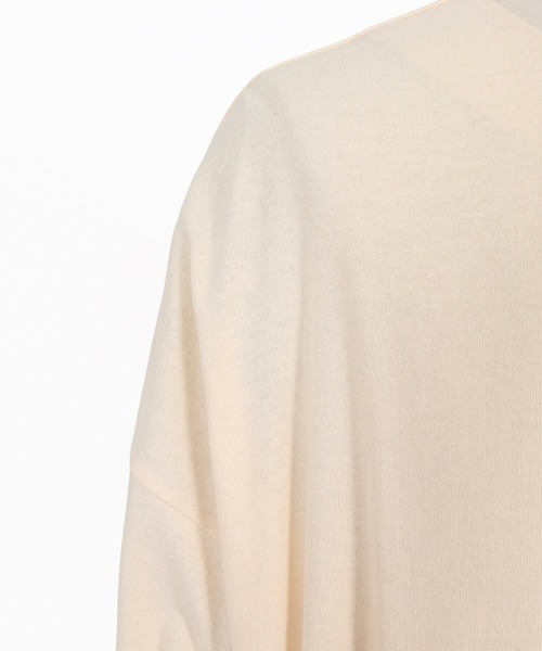 Magine（マージン）の「mlt5773-Heavyweight Open-End Jersey Key Neck T-Shirt キーネックTシャツ(MGN-263-027)（Tシャツ/カットソー・メンズ・ブラック/キナリ・44/46/48）」の16枚目の写真