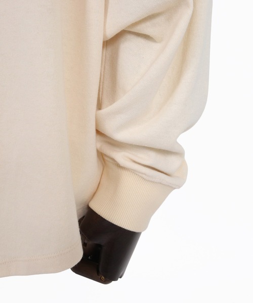 Magine（マージン）の「mlt5773-Heavyweight Open-End Jersey Key Neck T-Shirt キーネックTシャツ(MGN-263-027)（Tシャツ/カットソー・メンズ・ブラック/キナリ・44/46/48）」の17枚目の写真