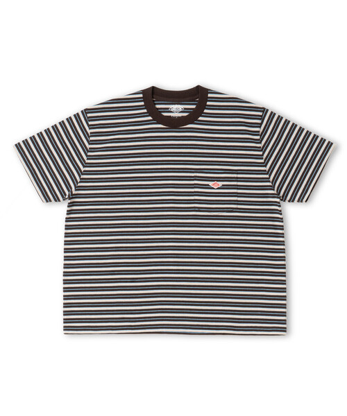 DANTON(ダントン)の「Women’s Short Sleeve Pocket T-Shirt Stripe(Tシャツ/カットソー・レディース・ブラック系その他/ブラウン系その他2/ブルー系その他5/ホワイト系その他・XS/M/S)」の11枚目の写真