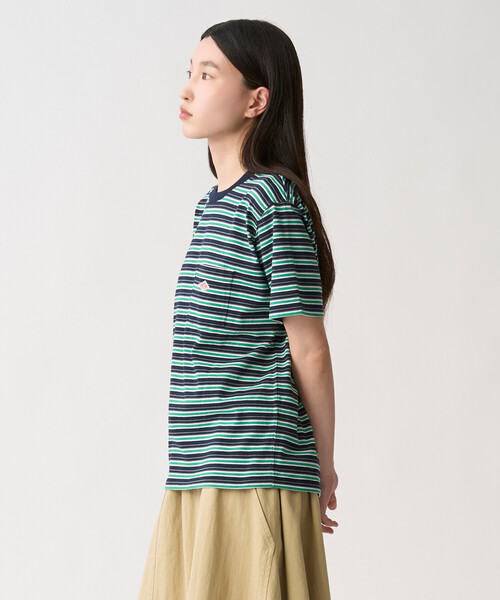 DANTON(ダントン)の「Women’s Short Sleeve Pocket T-Shirt Stripe(Tシャツ/カットソー・レディース・ブラック系その他/ブラウン系その他2/ブルー系その他5/ホワイト系その他・XS/M/S)」の6枚目の写真