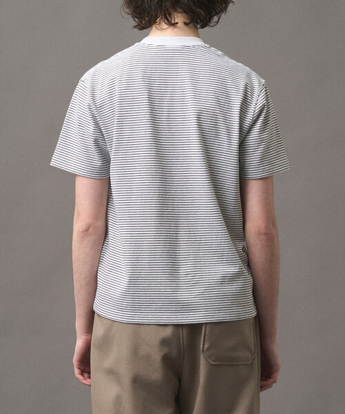 DANTON(ダントン)の「Women’s Short Sleeve Pocket T-Shirt Stripe(Tシャツ/カットソー・レディース・ブラック系その他/ブラウン系その他2/ブルー系その他5/ホワイト系その他・XS/M/S)」の9枚目の写真