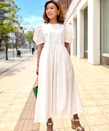 バルーンタフタワンピース【低身長・小柄女性向け】（ワンピース）｜ST