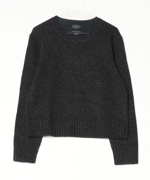 PENDLETON（ペンドルトン）の「【T20】【PENDLETON/ペンドルトン】RILAXED CREW PULLOVER（ニット/セーター・レディース・ブルー/マスタード/グレー/チャコールグレー・MEDIUM/SMALL）」の6枚目の写真