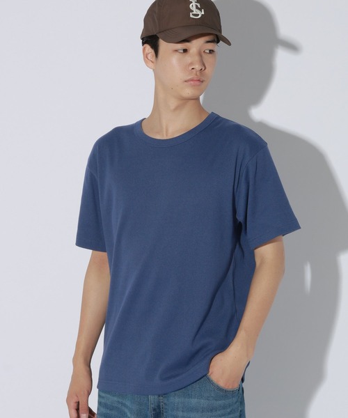 LAKOLE(ラコレ)の「コンパクトテレコT / 1047436(Tシャツ/カットソー・メンズ・ホワイト/ブラック/ネイビー・LARGE/MEDIUM)」の3枚目の写真