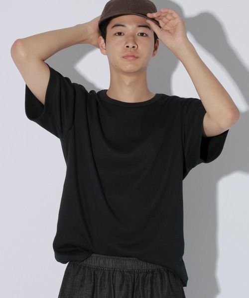 LAKOLE(ラコレ)の「コンパクトテレコT / 1047436(Tシャツ/カットソー・メンズ・ホワイト/ブラック/ネイビー・LARGE/MEDIUM)」の2枚目の写真