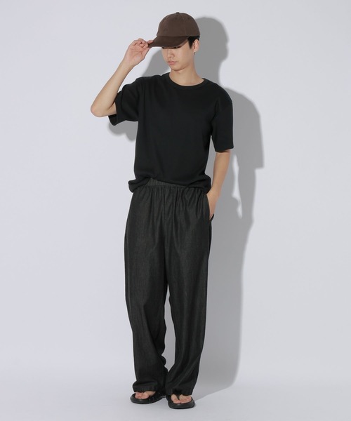 LAKOLE(ラコレ)の「コンパクトテレコT / 1047436(Tシャツ/カットソー・メンズ・ホワイト/ブラック/ネイビー・LARGE/MEDIUM)」の22枚目の写真