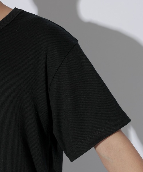 LAKOLE(ラコレ)の「コンパクトテレコT / 1047436(Tシャツ/カットソー・メンズ・ホワイト/ブラック/ネイビー・LARGE/MEDIUM)」の21枚目の写真