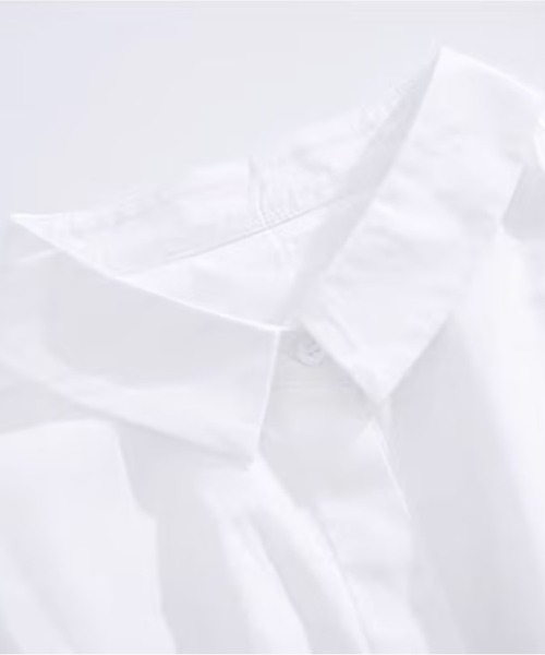 AsheKsha(アシクシャ)の「リボン付きウエストマーク半袖シャツ(シャツ/ブラウス・レディース・ホワイト・S/M)」の17枚目の写真