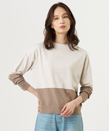 Vis/Peスパーク カラーブロッキング ニット